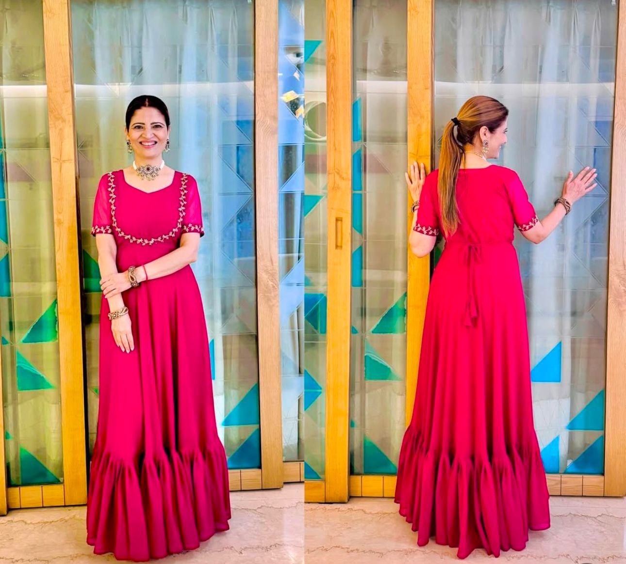Indowestern gown with koti Indian Readymade wedding Festival partywear Gown dress