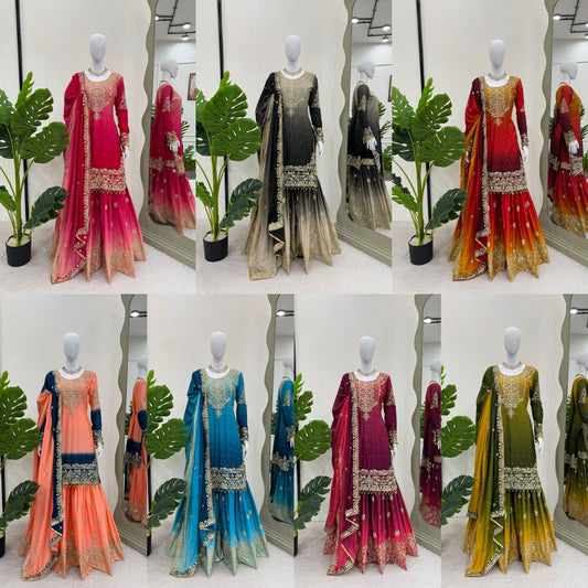 Premium Sharara Suit Set for wedding Readymade Indian Pakistani salwar kameez