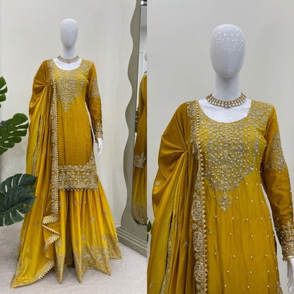 Premium Sharara Suit Set for wedding Readymade Indian Pakistani salwar kameez