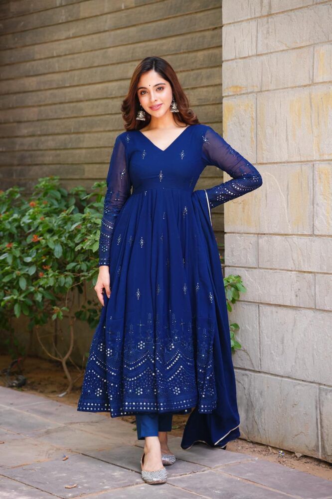 Full Flair Anarkali Readymade Indian wedding salwar kameez dress