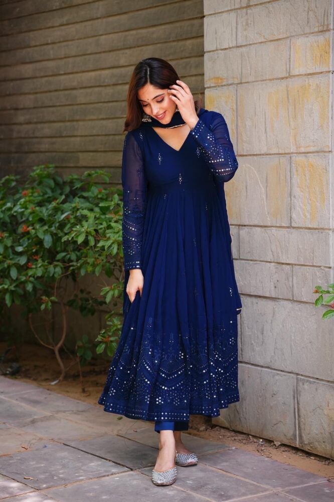 Full Flair Anarkali Readymade Indian wedding salwar kameez dress