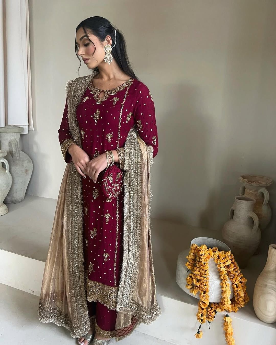 Eid Salwar Kameez Pakistani Readymade Indian wedding Festival Dress