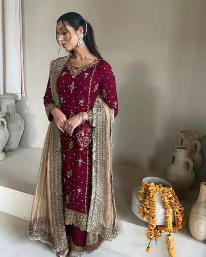 Eid Salwar Kameez Pakistani Readymade Indian wedding Festival Dress