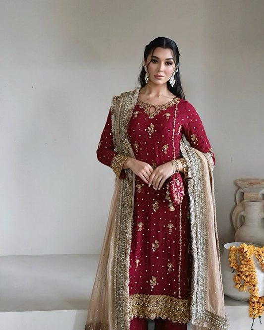 Eid Salwar Kameez Pakistani Readymade Indian wedding Festival Dress