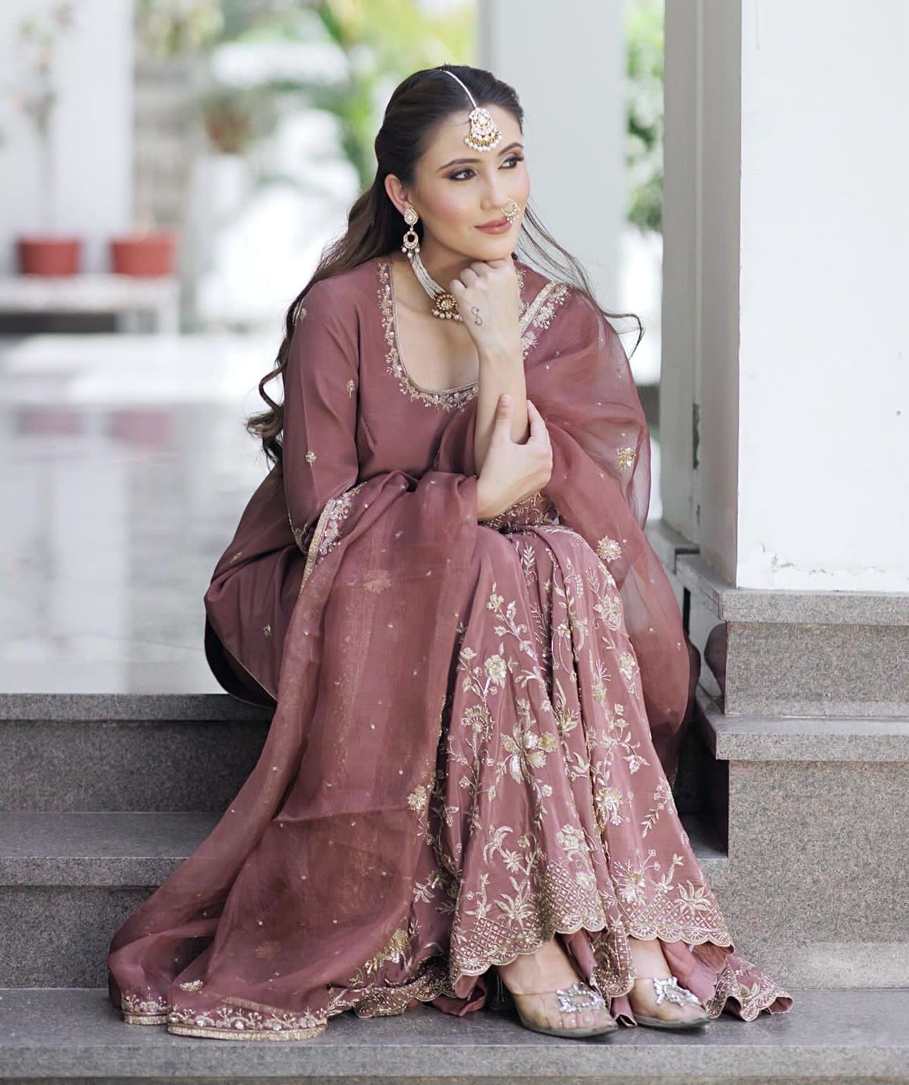 Pakistani Sharara Suit set EID salwar Kameez Readymade Indian Dress