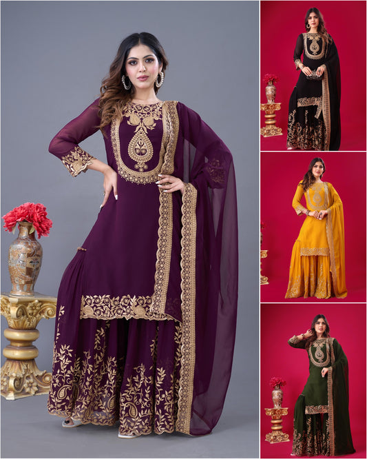 Readymade Palazzo Suit Set Indian Festival wedding partywear salwar kameez dress