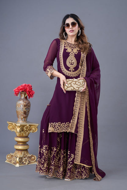 Readymade Palazzo Suit Set Indian Festival wedding partywear salwar kameez dress