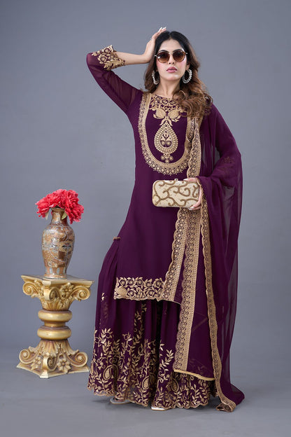 Readymade Palazzo Suit Set Indian Festival wedding partywear salwar kameez dress