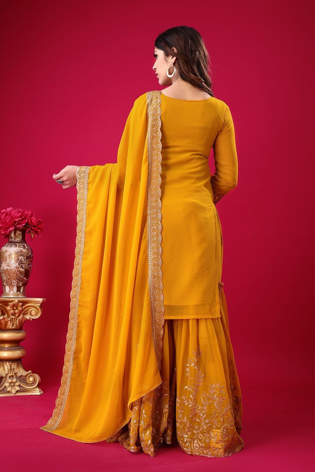Readymade Palazzo Suit Set Indian Festival wedding partywear salwar kameez dress