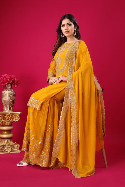 Readymade Palazzo Suit Set Indian Festival wedding partywear salwar kameez dress