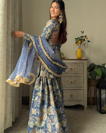 Sharara Suit Set Indian wedding Festival partywear salwar kameez pakistani Eid Dress