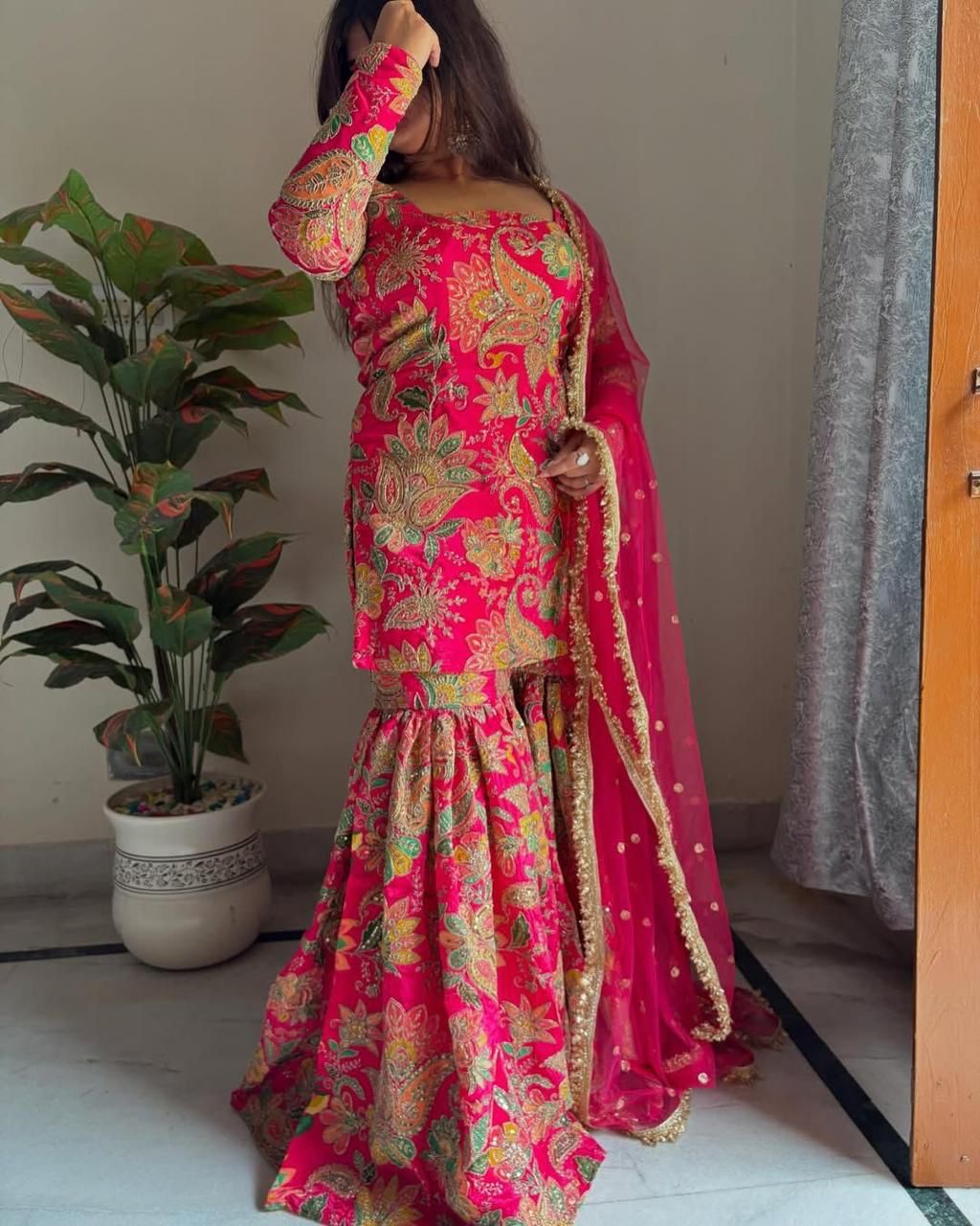 Sharara Suit Set Indian wedding Festival partywear salwar kameez pakistani Eid Dress