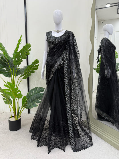 Ready To Wear indian wedding Festival partywear saree with blouse