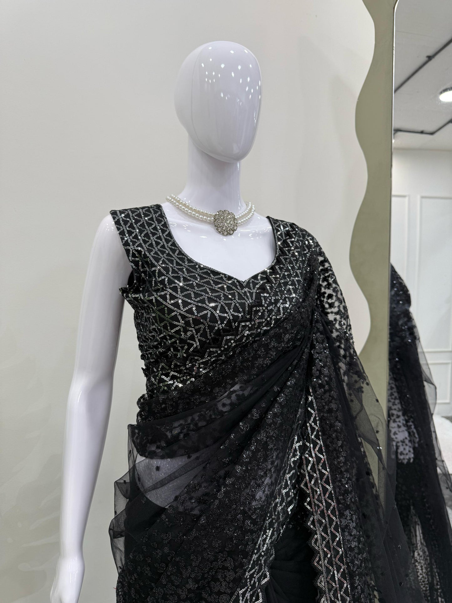 Ready To Wear indian wedding Festival partywear saree with blouse