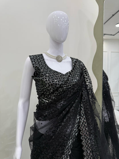 Ready To Wear indian wedding Festival partywear saree with blouse