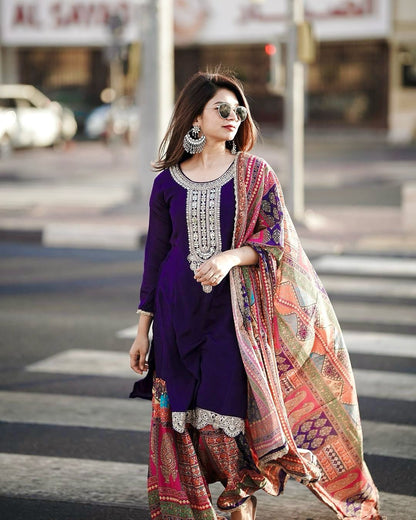 Premium Sharara suit set Readymade Indian wedding Festival Salwar kameez dress