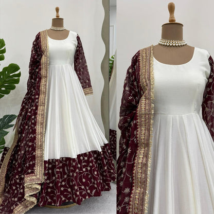 Anarkali Full Flair Ready To Wear gown Indian dress Festival wedding partywear