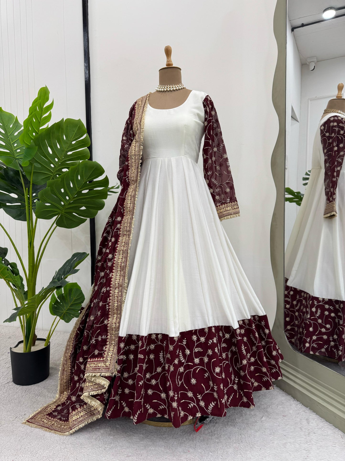 Anarkali Full Flair Ready To Wear gown Indian dress Festival wedding partywear