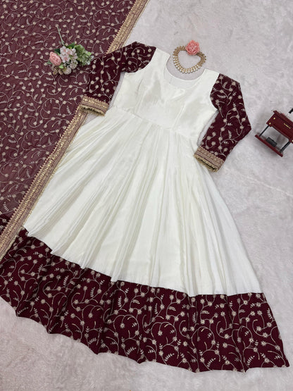 Anarkali Full Flair Ready To Wear gown Indian dress Festival wedding partywear