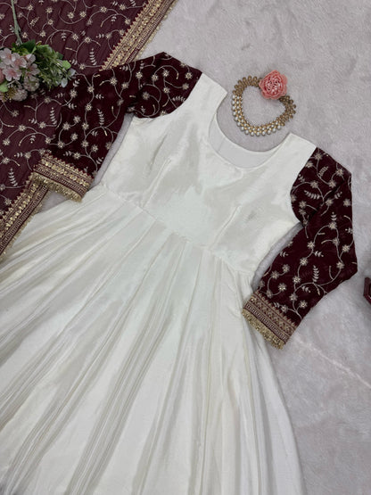 Anarkali Full Flair Ready To Wear gown Indian dress Festival wedding partywear