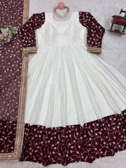 Anarkali Full Flair Ready To Wear gown Indian dress Festival wedding partywear