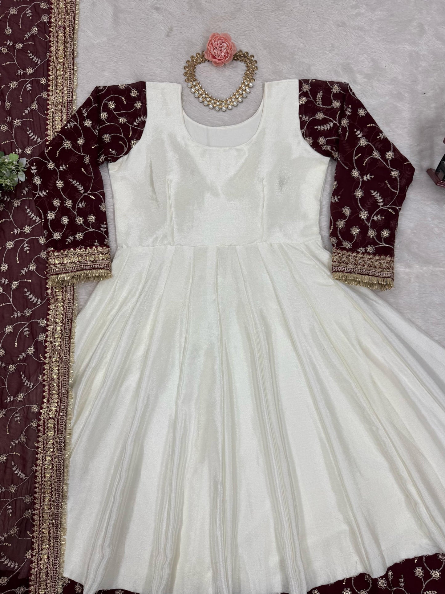 Anarkali Full Flair Ready To Wear gown Indian dress Festival wedding partywear