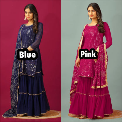 Indian Wedding Festival partywear Readymade salwar kameez Sharara Suit