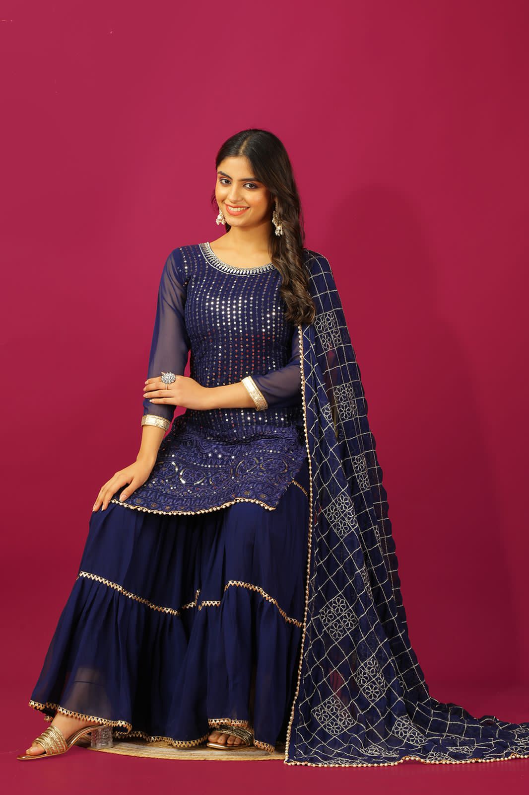 Indian Wedding Festival partywear Readymade salwar kameez Sharara Suit