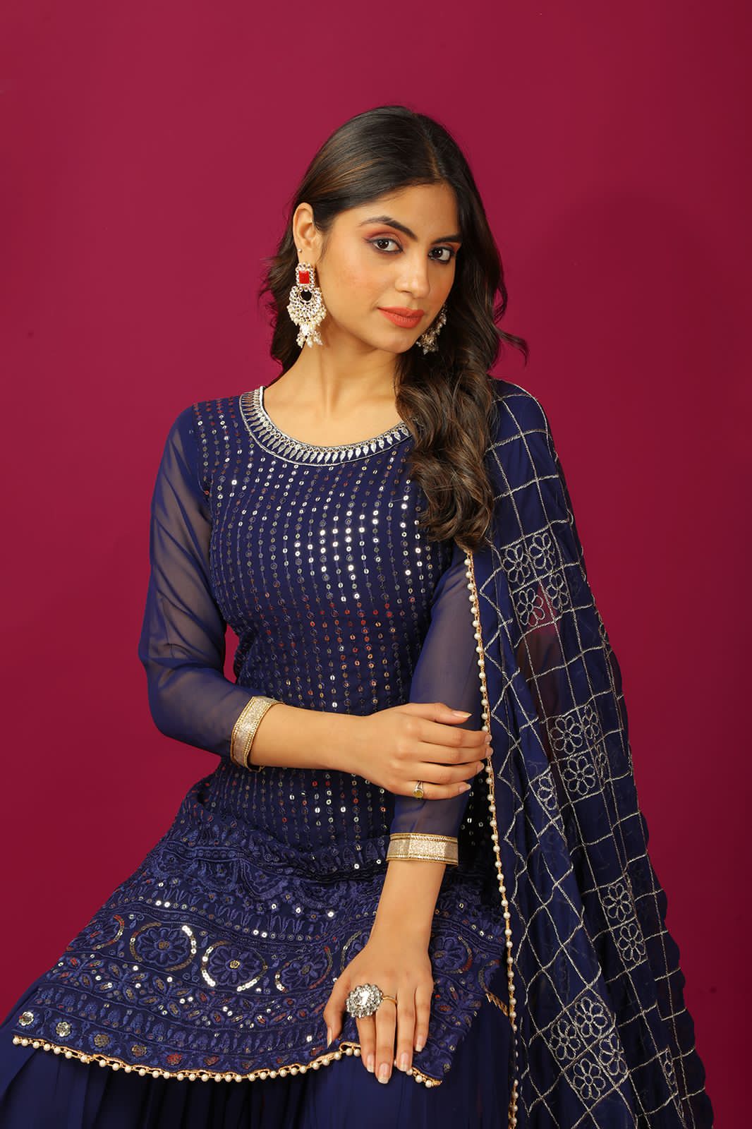 Indian Wedding Festival partywear Readymade salwar kameez Sharara Suit