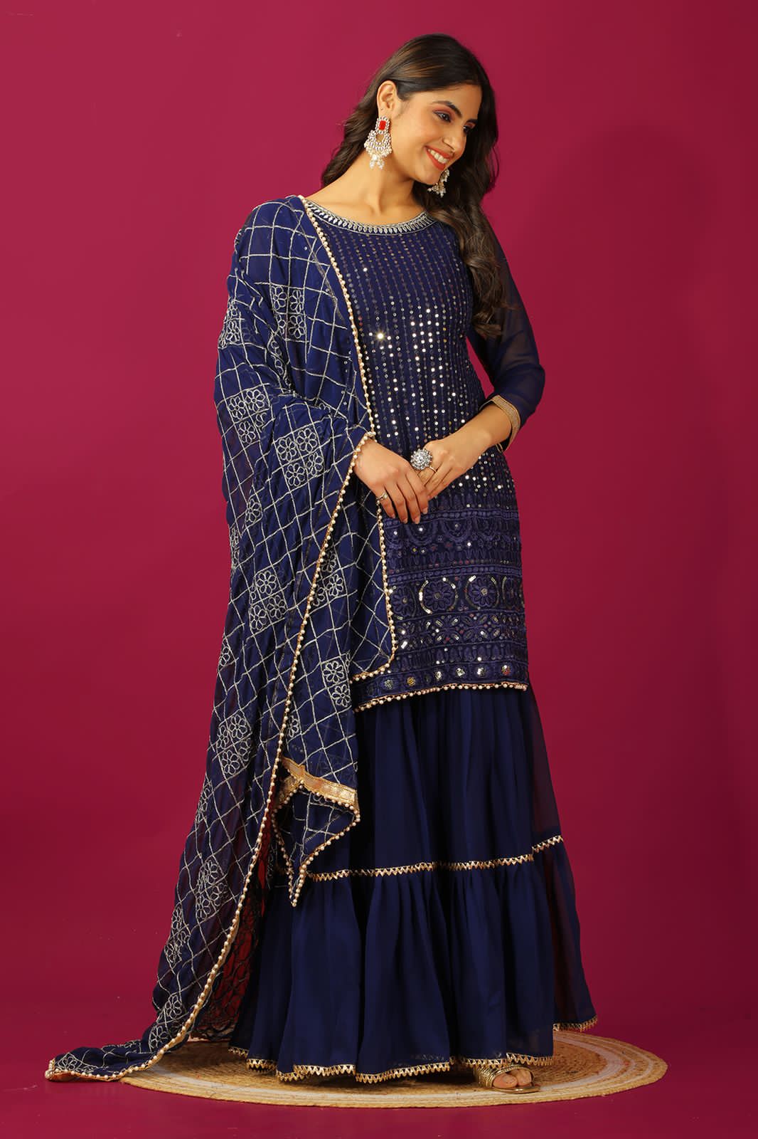 Indian Wedding Festival partywear Readymade salwar kameez Sharara Suit