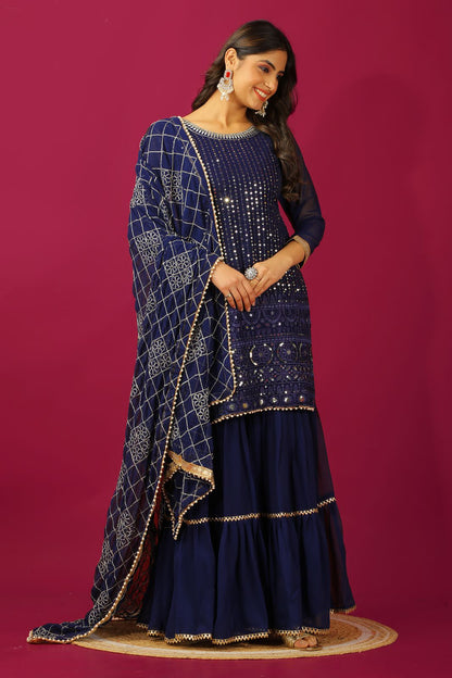 Indian Wedding Festival partywear Readymade salwar kameez Sharara Suit