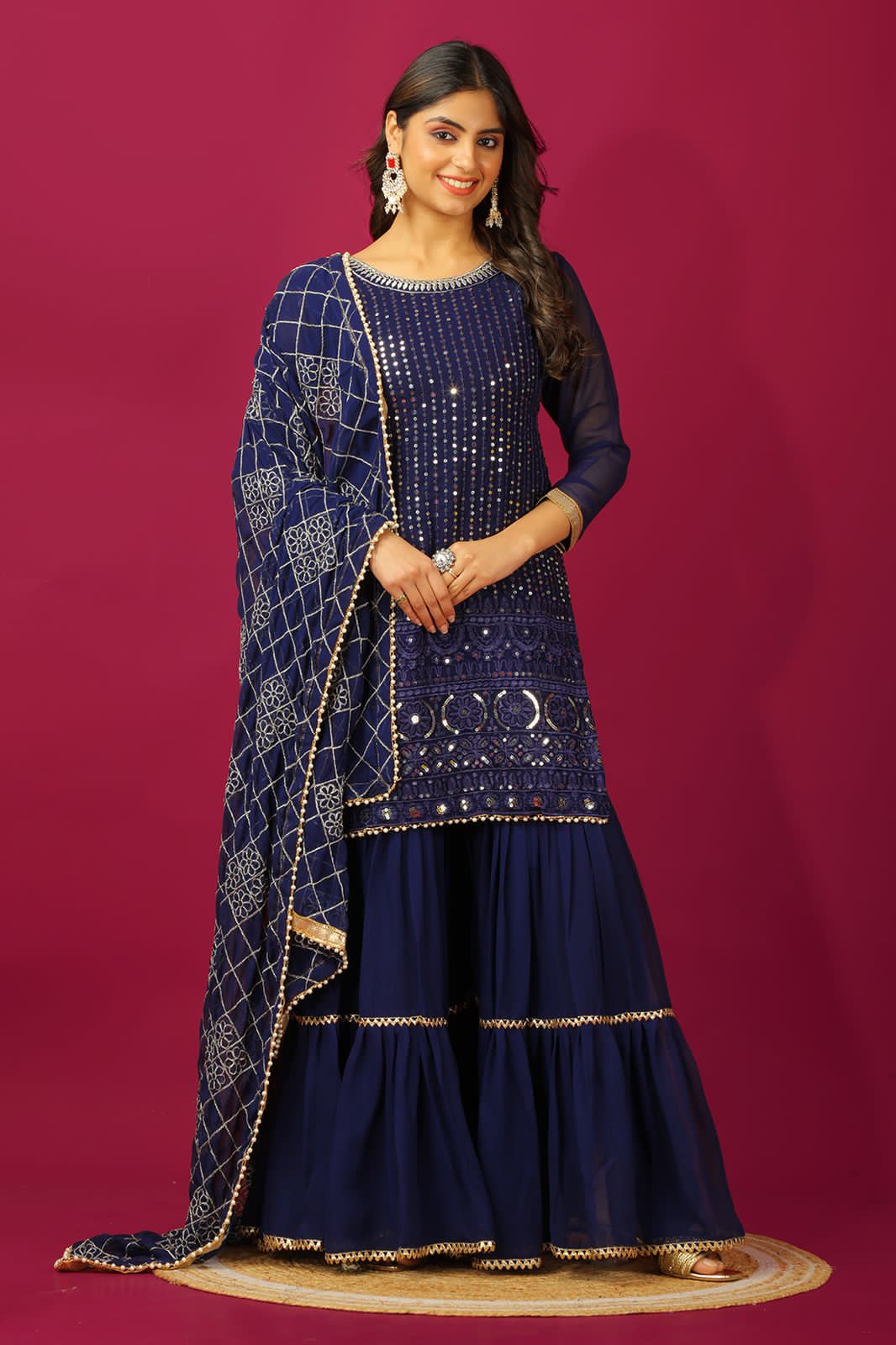 Indian Wedding Festival partywear Readymade salwar kameez Sharara Suit