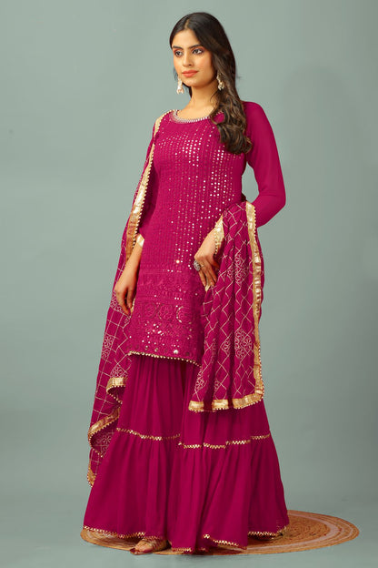 Indian Wedding Festival partywear Readymade salwar kameez Sharara Suit