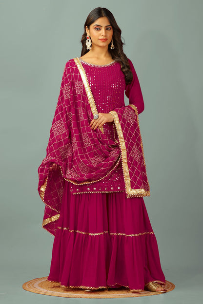 Indian Wedding Festival partywear Readymade salwar kameez Sharara Suit