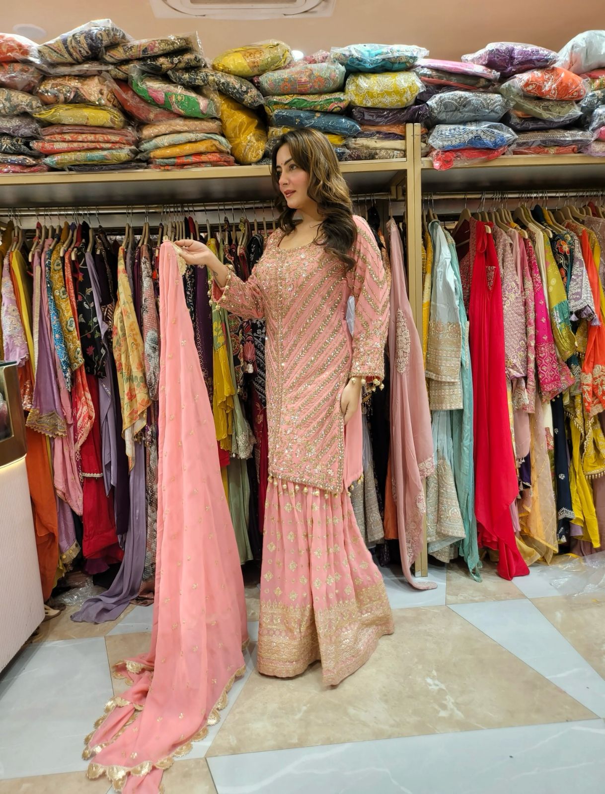 Readymade Pakistani Eid Salwar Kameez Indian Wedding partywear Palazzo Suit dress