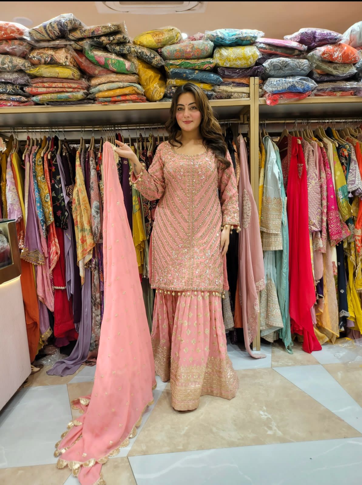 Readymade Pakistani Eid Salwar Kameez Indian Wedding partywear Palazzo Suit dress