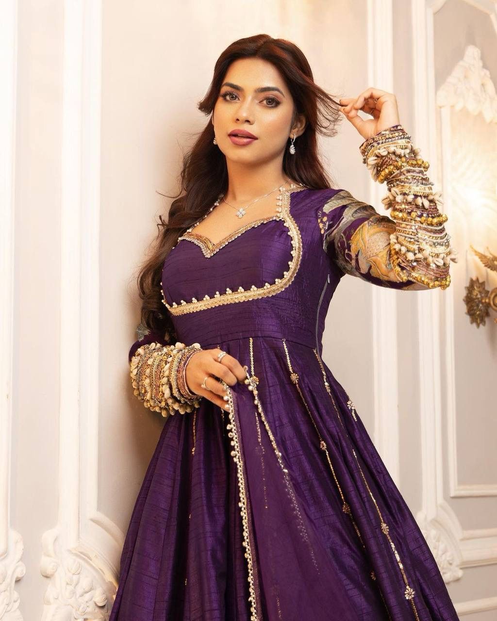 Anarkali Full Flair Readymade Indian Festival wedding gown dress