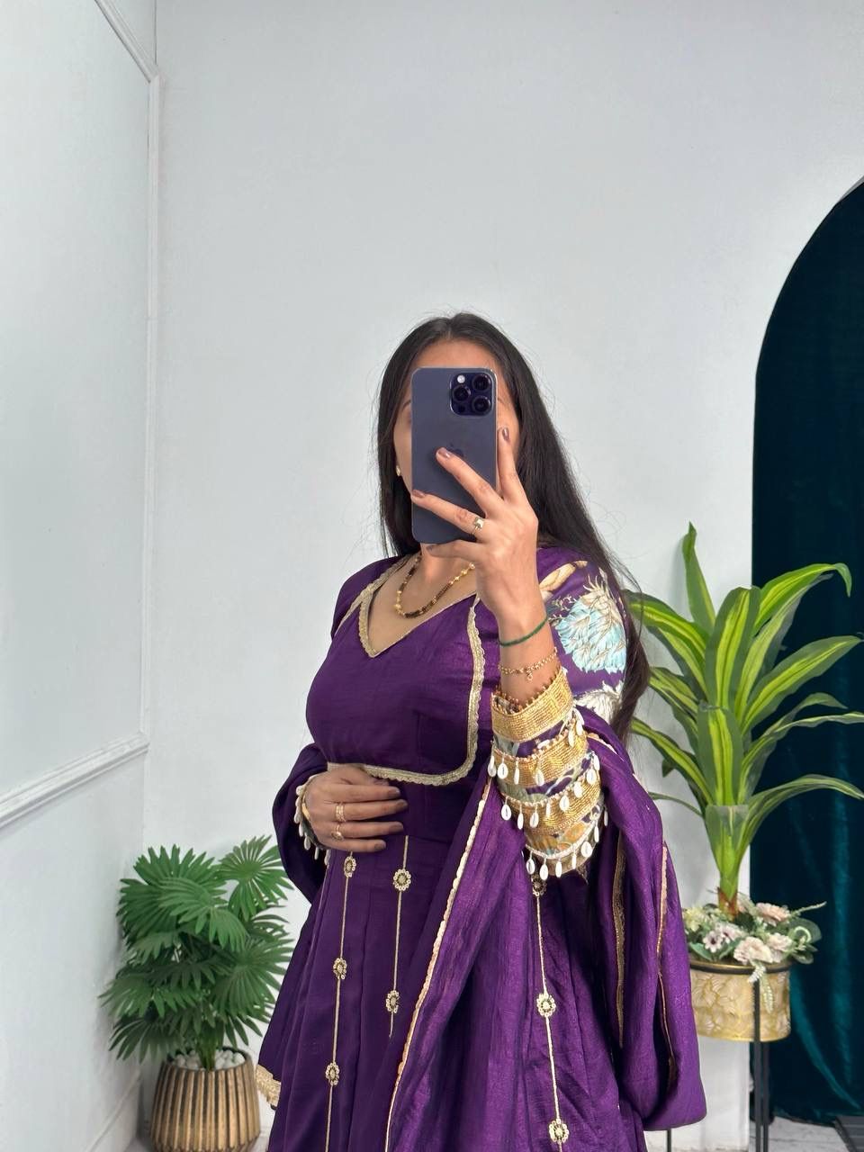 Anarkali Full Flair Readymade Indian Festival wedding gown dress
