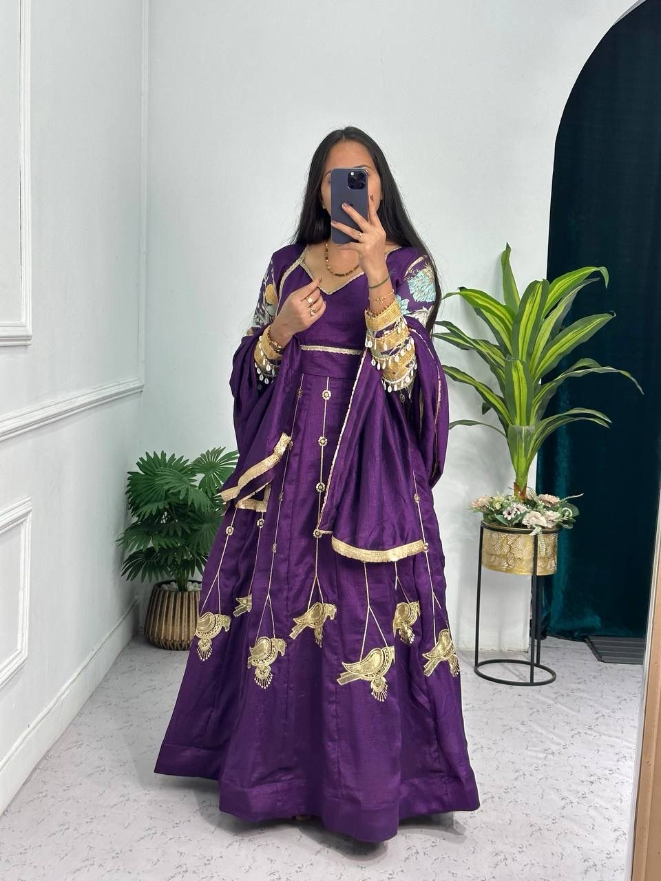 Anarkali Full Flair Readymade Indian Festival wedding gown dress