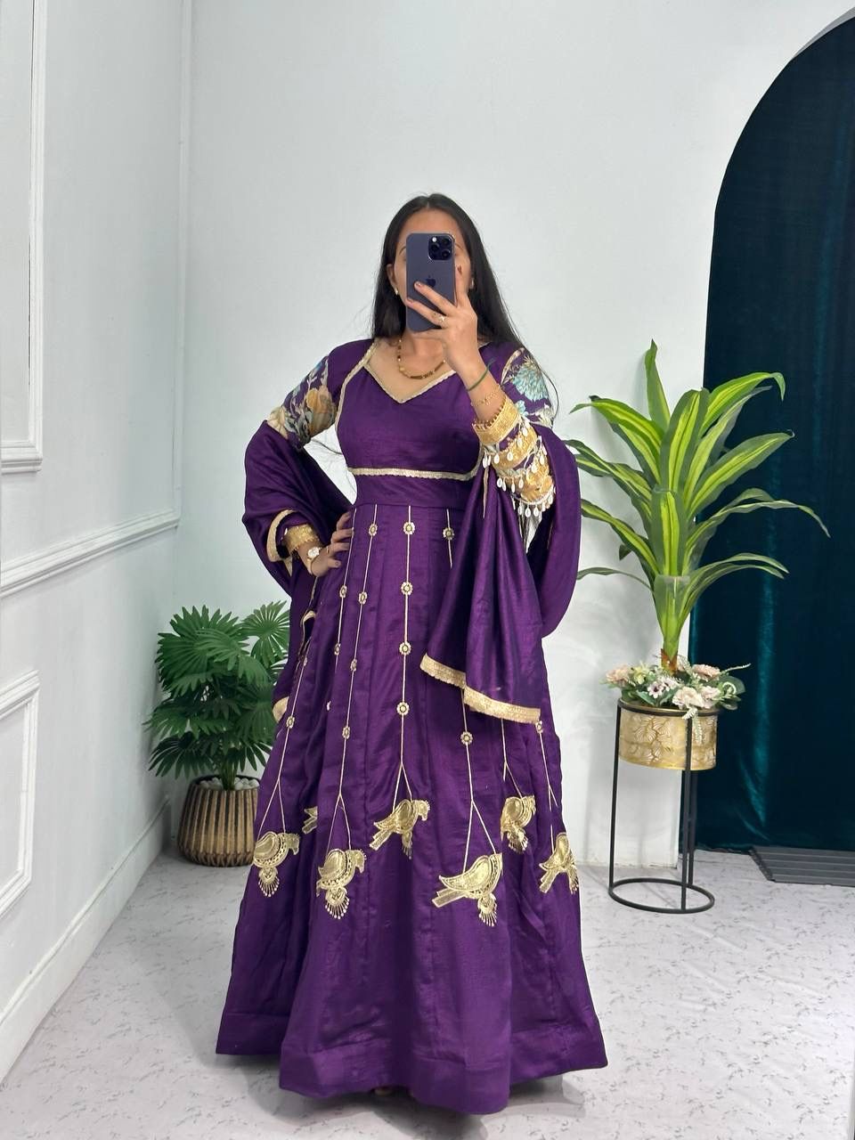 Anarkali Full Flair Readymade Indian Festival wedding gown dress
