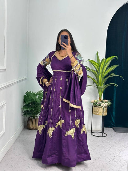 Anarkali Full Flair Readymade Indian Festival wedding gown dress