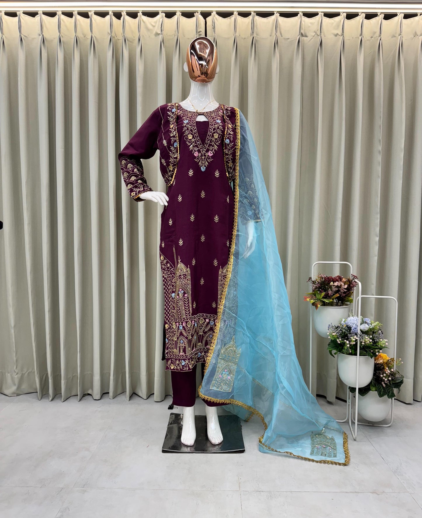 Ready To Wear Pakistani eid salwar Kameez Indian Wedding Festival Dress