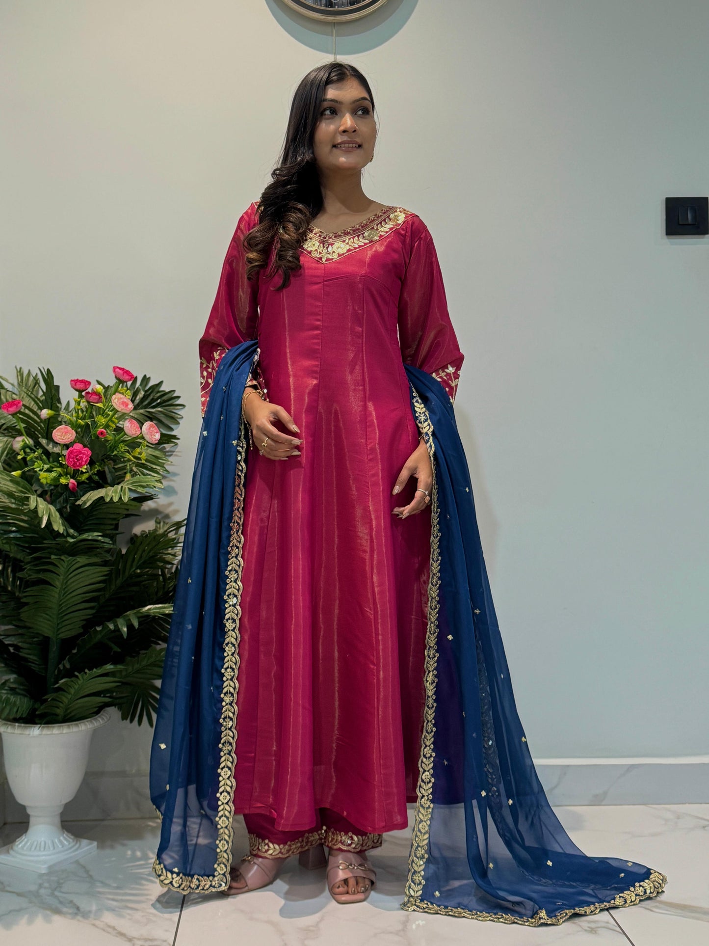 Anarkali Full Flair Readymade premium Indian wedding Festival partywear salwar kameez dress