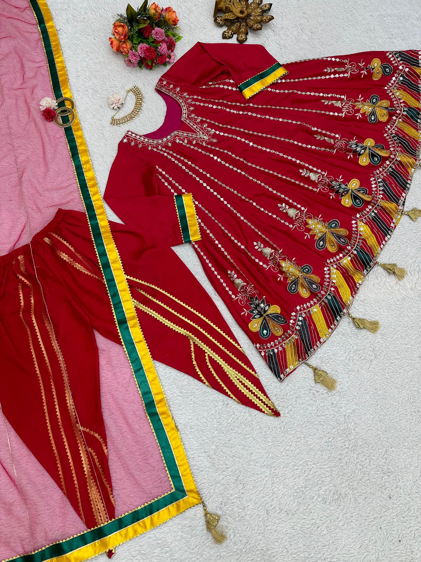 Punjabi Readymade premium Dhoti Salwar set Indian wedding Festival Salwar kameez dress