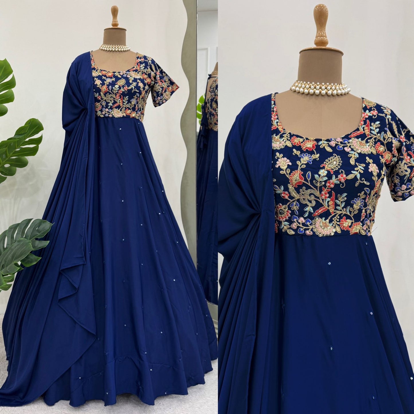 Anarkali Full Flair Readymade Indian wedding Festival partywear salwar kameez dress