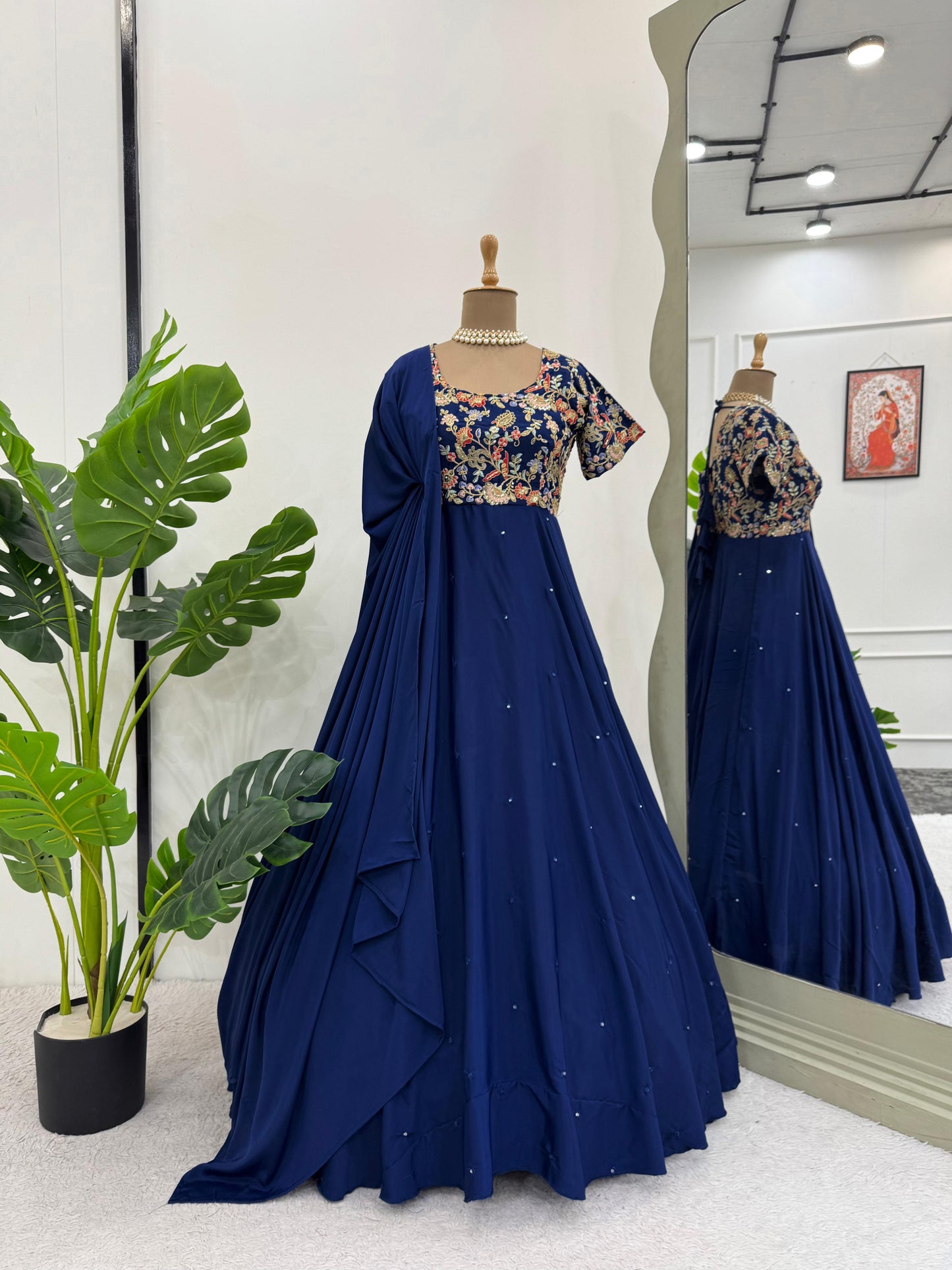 Anarkali Full Flair Readymade Indian wedding Festival partywear salwar kameez dress