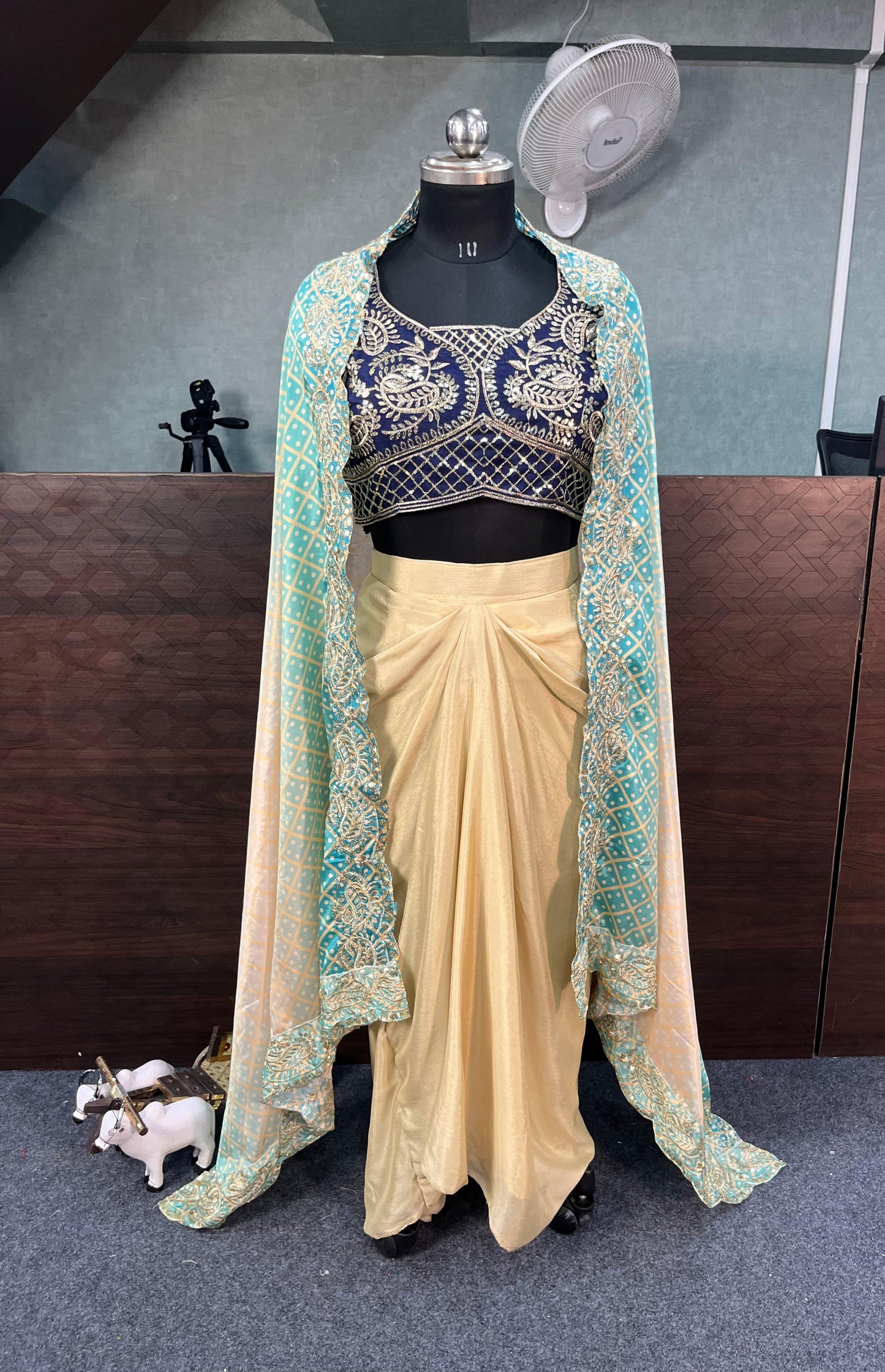 Indowestern shrug skirt and blouse for wedding Festival partywear Readymade dress
