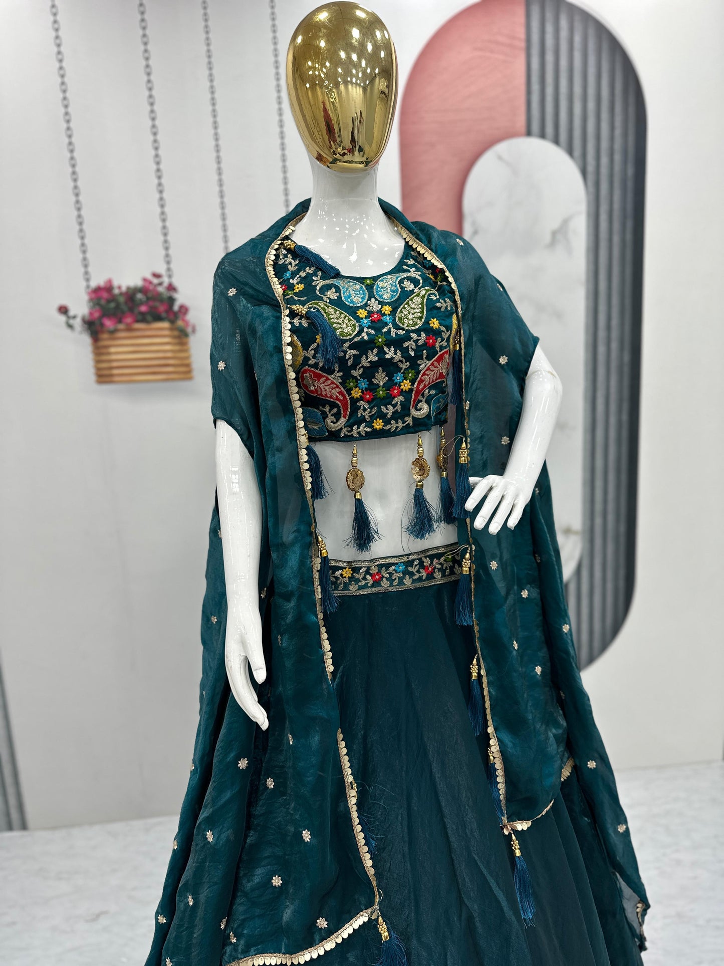 Premium Wedding Indian lehenga choli with Dupatta stitched Festival partywear dress