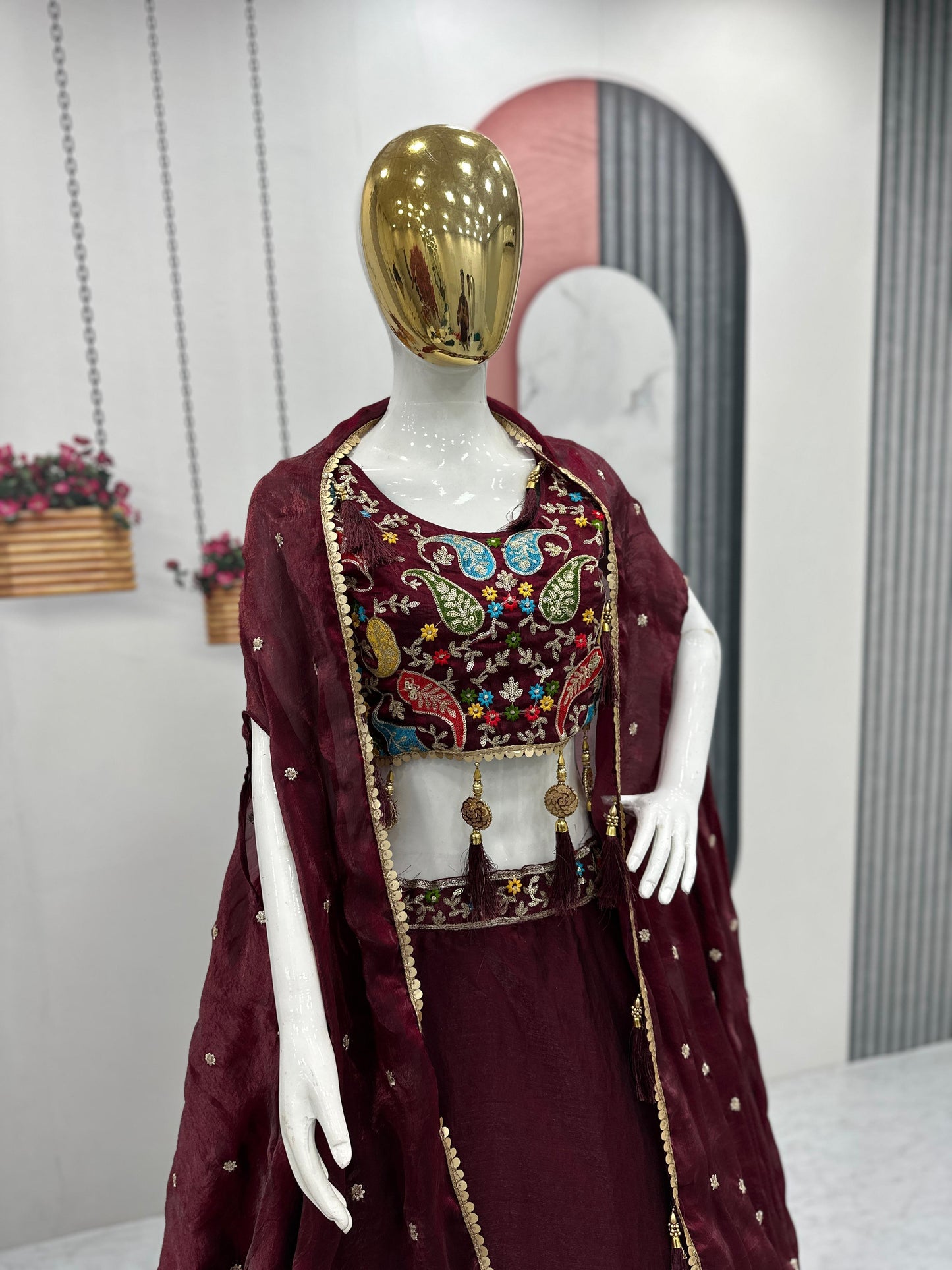 Premium Wedding Indian lehenga choli with Dupatta stitched Festival partywear dress