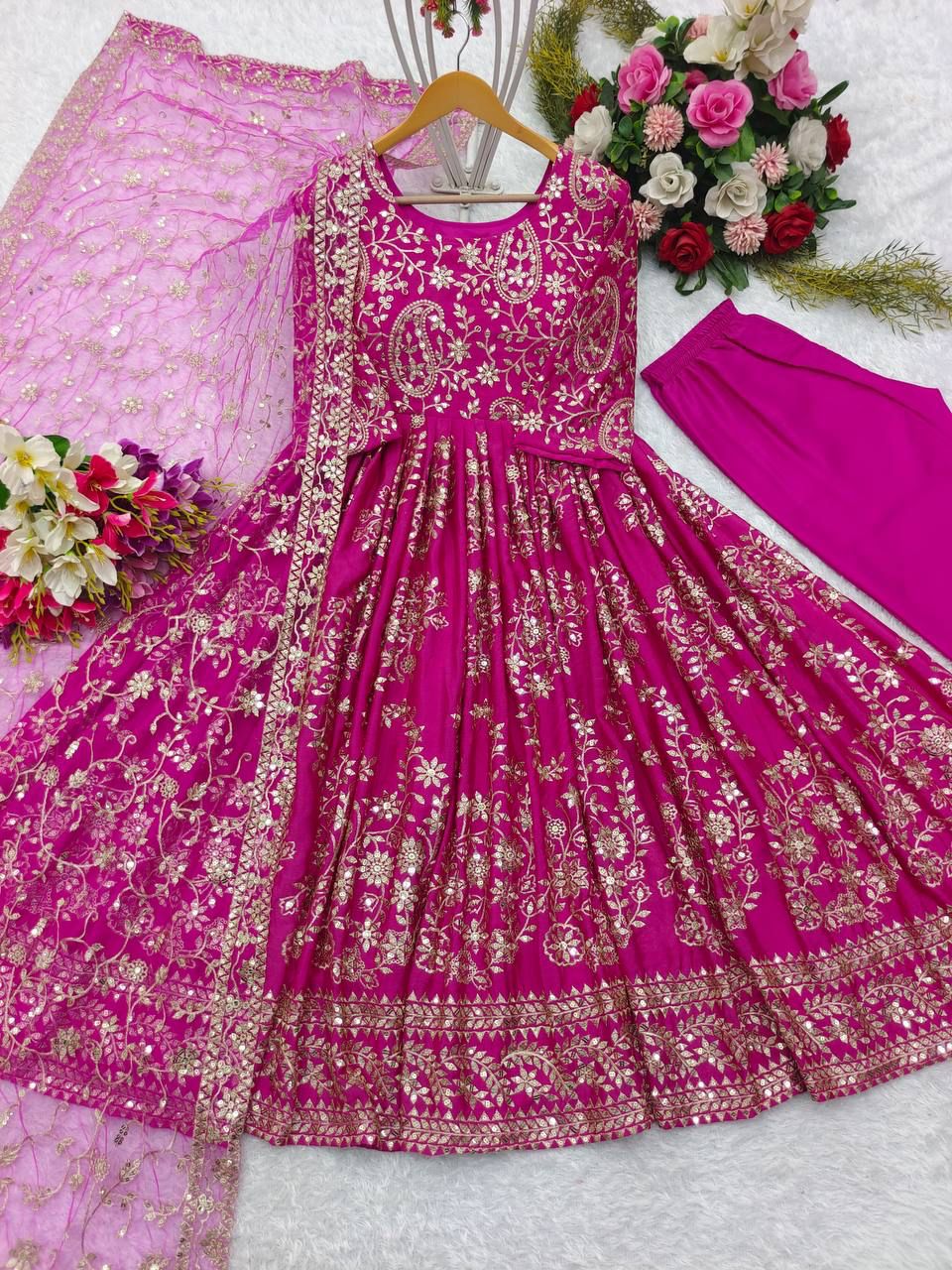 Premium Readymade Festival wedding partywear salwar kameez suit set stitched